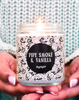 Pipe Smoke and Vanilla Candle